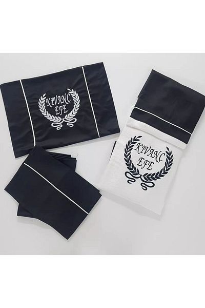 YASOM TASARIM Name-Customized Circumcision Embroidered Pique Set 4 Pieces