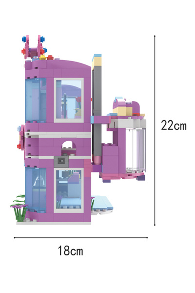Fab N Funky Shopping Mall Set 810Pieces, Eco-Friendly ABS, Educational Toy for Ages 6+