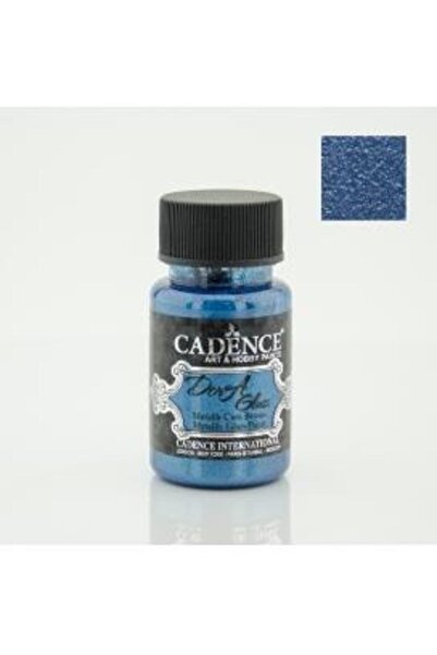 Cadence Dora Glass Metalik Cam & Porselen Boyası Petrol Mavi
