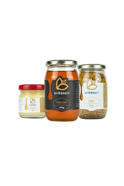 Arı Paketi-450 Gr. Zahter Balı, 200 Gr. Polen, 40 Gr. Arı Sütü
