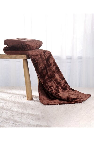 Babyhug All Seasons Plush Baby Blanket - Soft and Skin Friendly, 140x110cm, 0 Months+, Brown