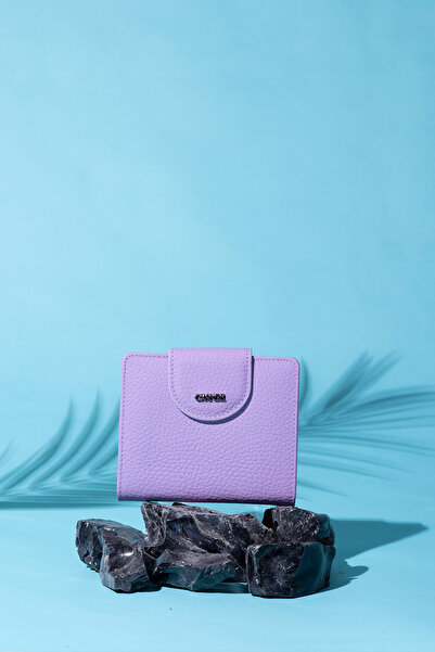 Grande 2818 Model Genuine Leather Lilac Women's Wallet