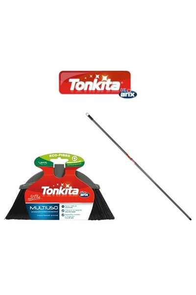Tonkita Pro In&Outdoor Broom + Stick