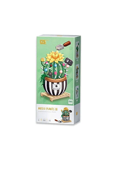 Toyaş 721 Pieces Loz Mini Block Flower Making Kit - Micro Plants and Cactus Gift Building Toys Decorative