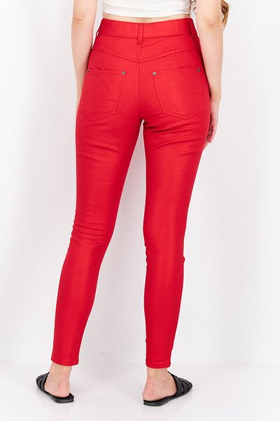 INC Denim Women Skinny Fit Solid Stretchable Denim Jeans, Red