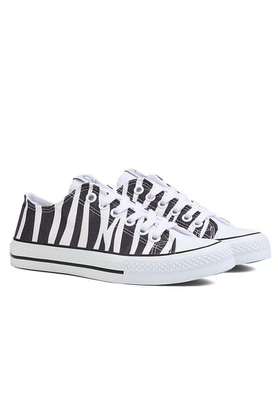 Benetton Γυναικεία αθλητικά παπούτσια casual sneaker με μοτίβο Zebra BN-30179