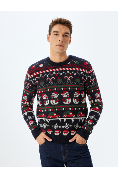 Koton Bisiklet Yaka Triko Yılbaşı Kazağı