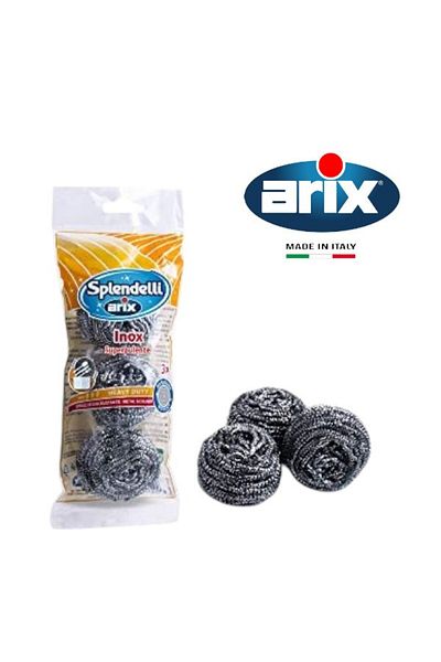 ARIX Superior Stainless Steel Wire Sponge 3 Pcs