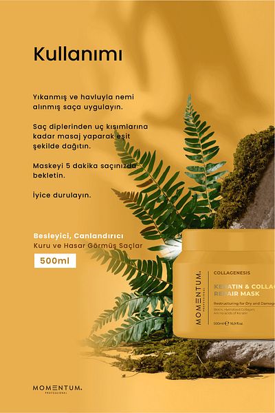 Momentum Hair Care Mask Keratin&Collagen 500 ml
