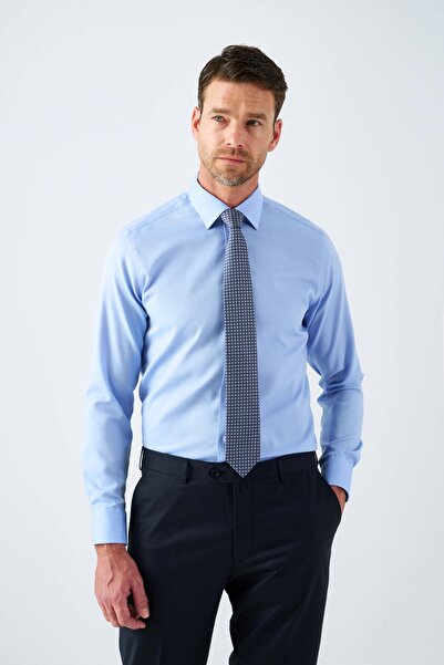 Paşahan Ανδρικό πουκάμισο Oxford Classic με γιακά 100% βαμβάκι χωρίς σίδερο