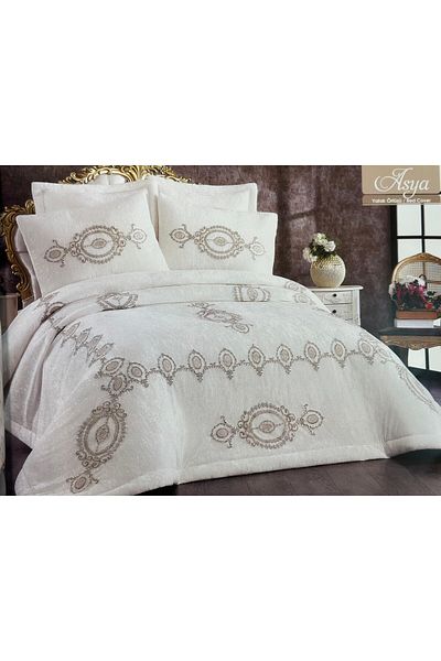 HUZUR ÇEYİZ Larme Asia 3 Piece Bedspread Set