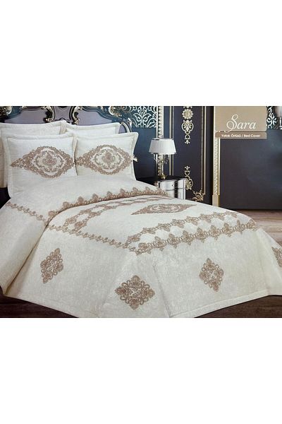 HUZUR ÇEYİZ Larme Dream 3 Piece Bedspread Set
