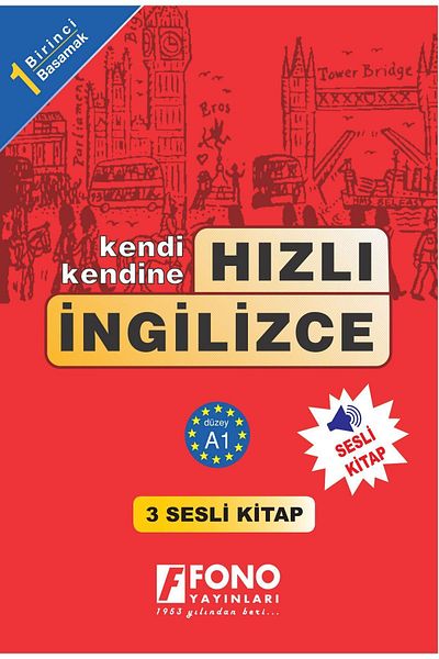 Fono Yayınları Fast English Level 1 (3 Books) (with voice-over)