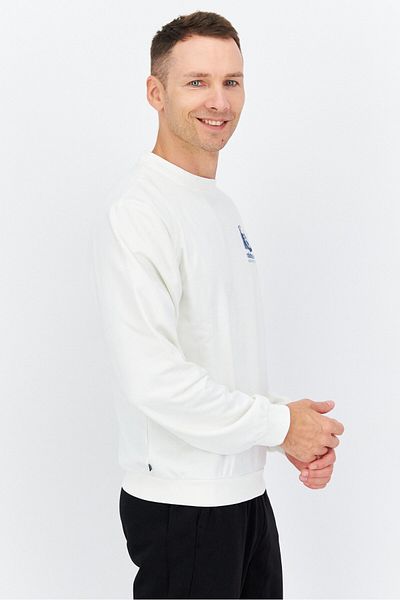 adidas Men Sportswear Fit Long Sleeves Training Sweatshirt, Off White