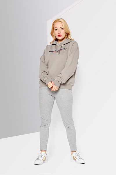 Diesel Women Long Sleeve Brand Logo Hoodie, Grey