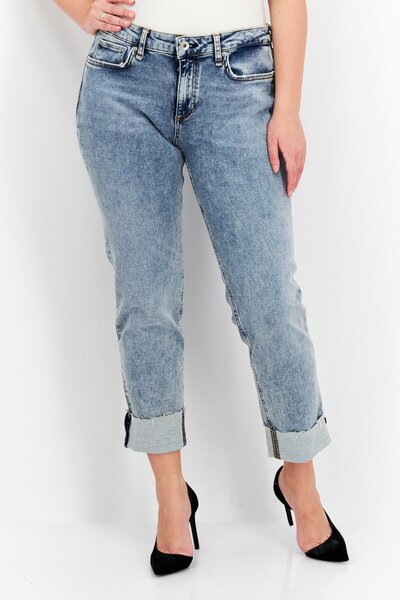 rag & bone Women Regular Fit Wash Stretchable Denim, Blue