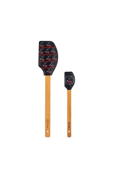 Tantitoni Smoked Patterned 2-Piece Silicone Spatula Set