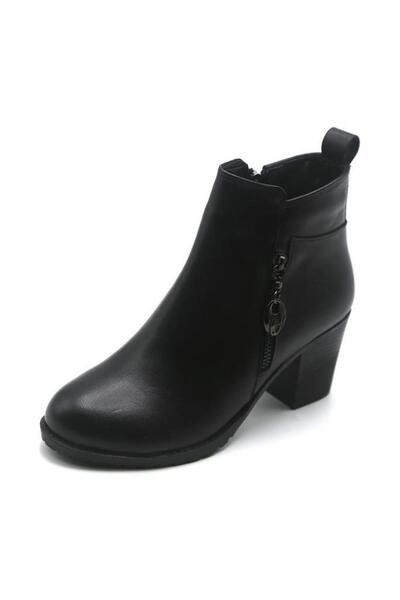 Scavia 578-24 Hakiki Deri Anatomik Çift Fermuarlı Topuklu Kadın Bot