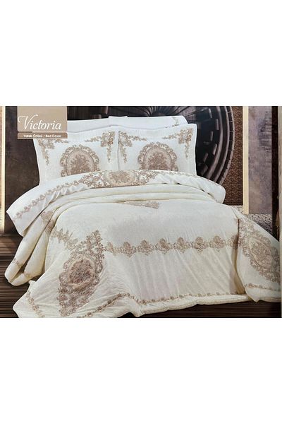 HUZUR ÇEYİZ Larme Victoria 3-Piece Bedspread Set