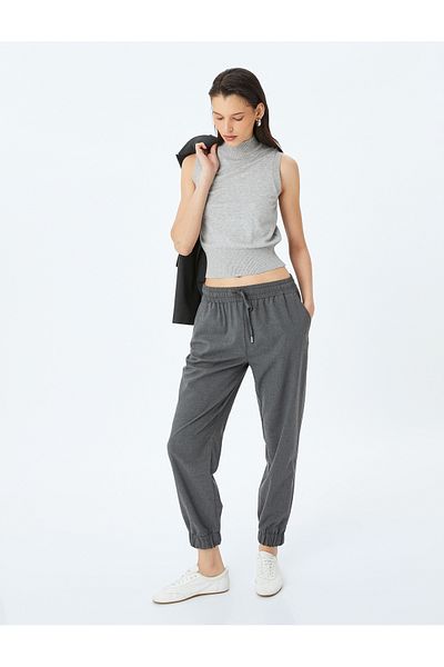 Koton Tie Waist Pocket Jogger Trousers