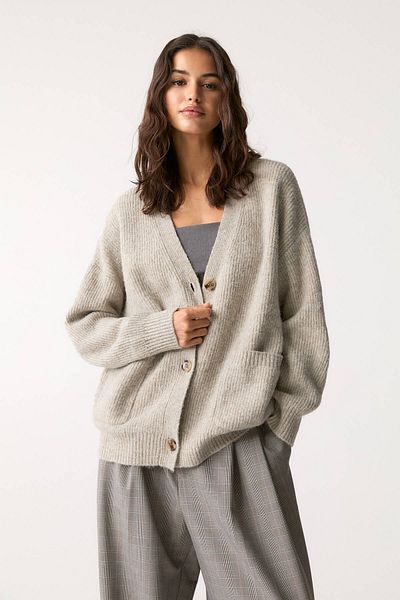 Pull & Bear Purl knit cardigan