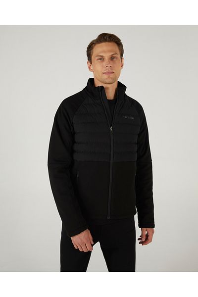 SKECHERS M Outerwear Casual Comfort Padded Jacket Ανδρικό μαύρο παλτό S242160-001
