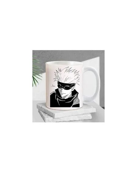 Seramikkup Mug with Jujutsi Gojo Pattern
