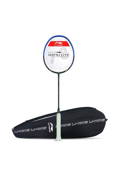 Li-Ning Wind Lite 800 Badminton Racket | Grey/blue | 79g | Intermediate | Full Cover