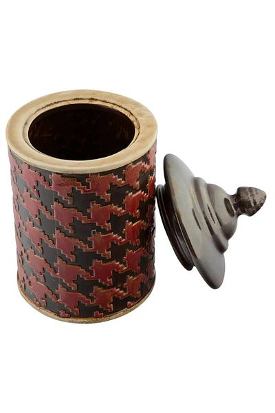 Vitale Slim Ceramic Coffee Jar Spice Rack with Lid 28cm