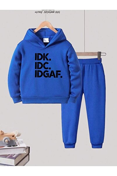 BENROMA IDK з принтом унісекс дитячий спортивний костюм - Oversize фасон