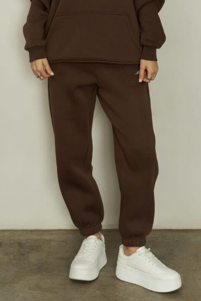 YAKAMEL Γυναικείο χειμερινό αθλητικό παντελόνι jogger με ελαστικό τελείωμα κα...