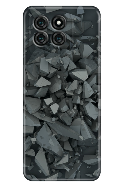 Reeder S71 Kılıf Kapak Baskılı Broken