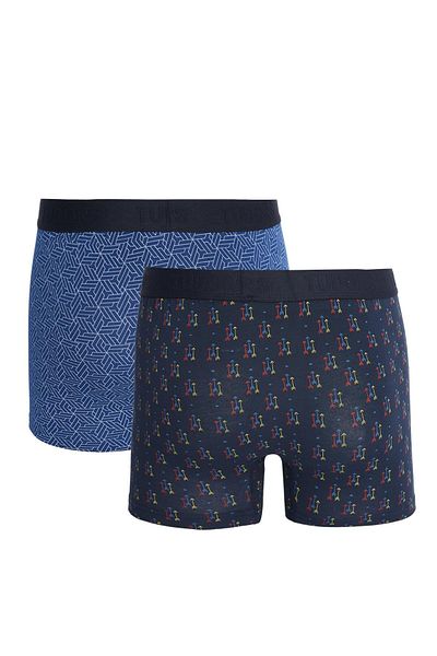 Tudors Men's 2-Piece Cotton Lycra Flexible Fabric Boxers