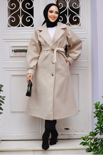 Neva Style 5946BEJ Model Bej Hijab Stamp Cap