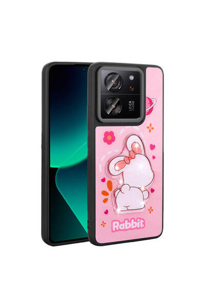 Ahlttiba غطاء من السيليكون من Amas متوافق مع هاتف Mi 13T Pro، غطاء لامع منقوش...