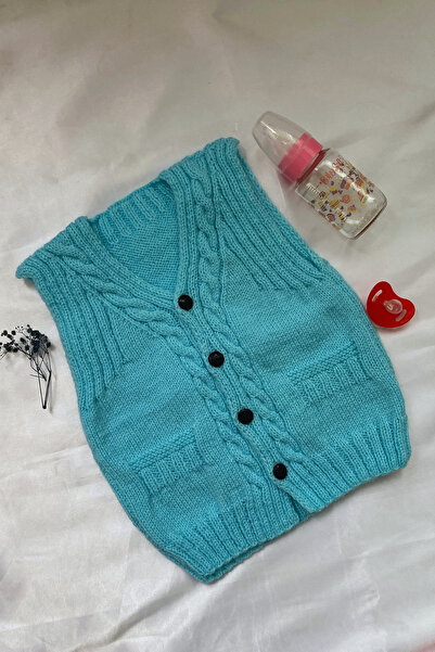 luzweel Özel Tasarım Tamamen El Örgüsü  Bebek Yeleği