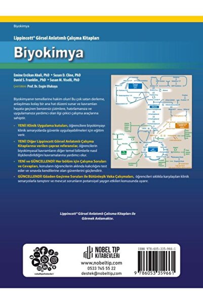Nobel Tıp Kitabevleri Lippincott Biyokimya: Görsel Anlatımlı Çalışma Kitapları
