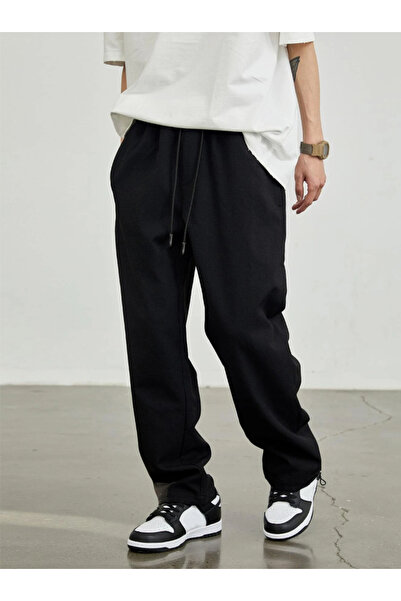 yx yustex sport Pantaloni de trening largi tricotați cu 2 fire - Moda de stradă