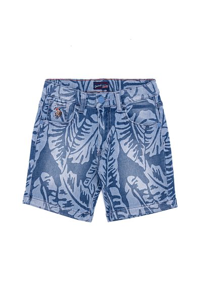 U.S. Polo Assn. Сини дънкови шорти за момче 50249644-DN0022