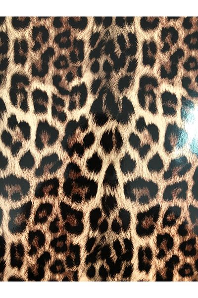 KumaşEvi Λουστρίνι με σχέδιο Leopard - Αυτοκόλλητο, 2cm (24cm x 40cm)