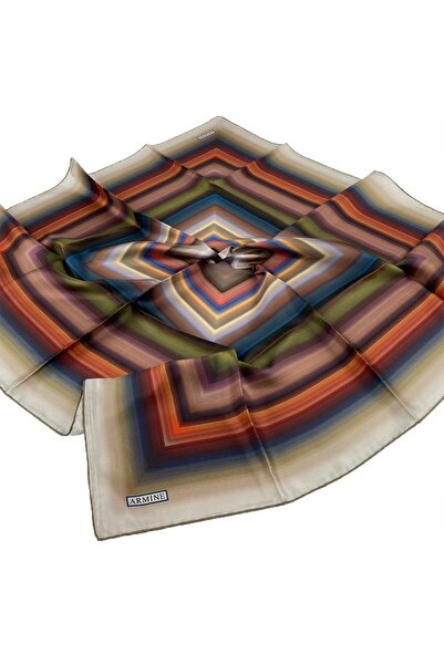Armine Twill Silk Scarf Nostalgia Series - 8237d-02