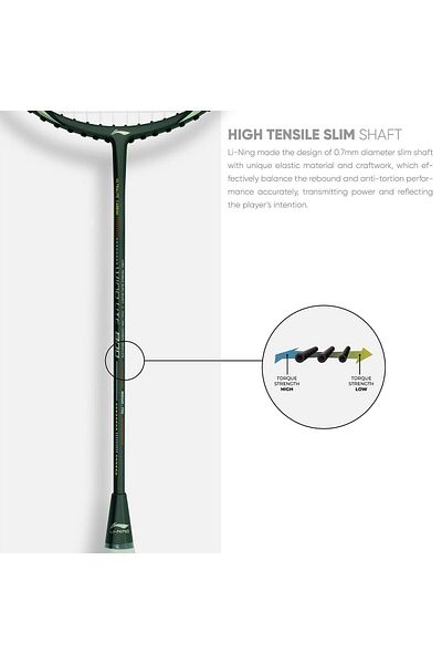 Li-Ning Wind Lite 800 Badminton Racket | Grey/blue | 79g | Intermediate | Full Cover