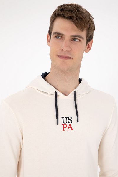 U.S. Polo Assn. Ανδρικό φούτερ κρέμα 50290064 -VR071