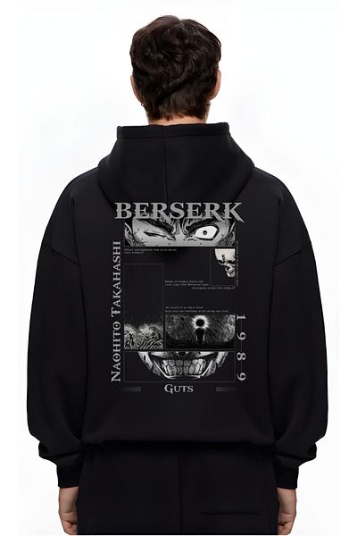 Edizen Φούτερ Berserk v3 Printed 2025 Oversize Premium 100% βαμβακερή κουκούλα