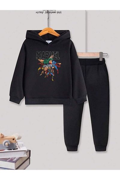 BENROMA Set de trening pentru copii cu imprimeu Marvel Heroes - Produs oversize unisex