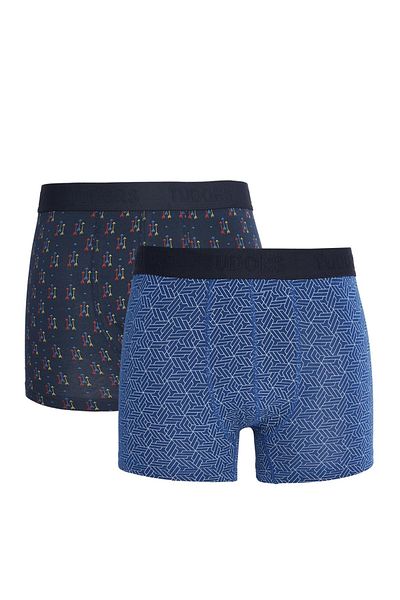 Tudors Men's 2-Piece Cotton Lycra Flexible Fabric Boxers
