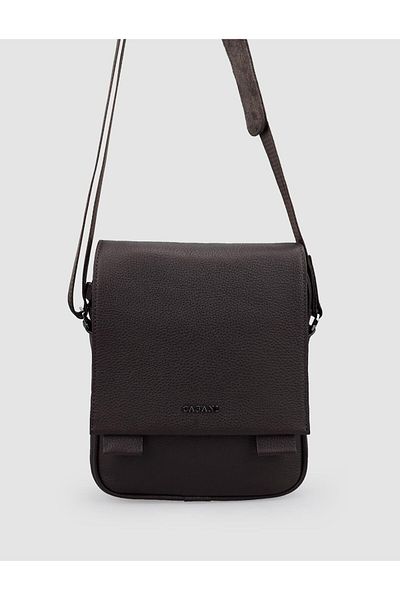 Cabani 100% Genuine Leather Brown Messenger Bag