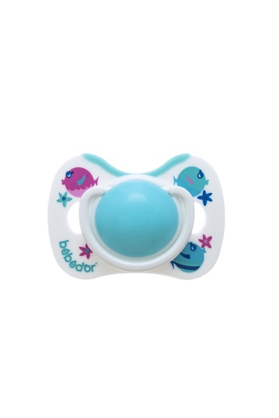 Bebedor 6-18 شهرًا باللون الفيروزي 102 - لهاية طبية بطرف الكرز من السيليكون
