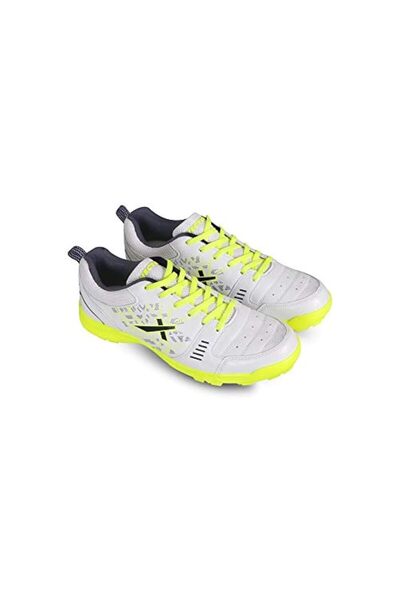 Vector X Blaster-22 Yards Cricket Shoes | White/green | 5 Uk/6 Us/39 Eu | Mesh Upper | Rubber