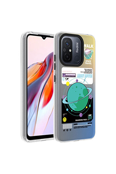 Ummeslem غطاء دراجون صلب متوافق مع هاتف Redmi 12C ذو النمط المميز